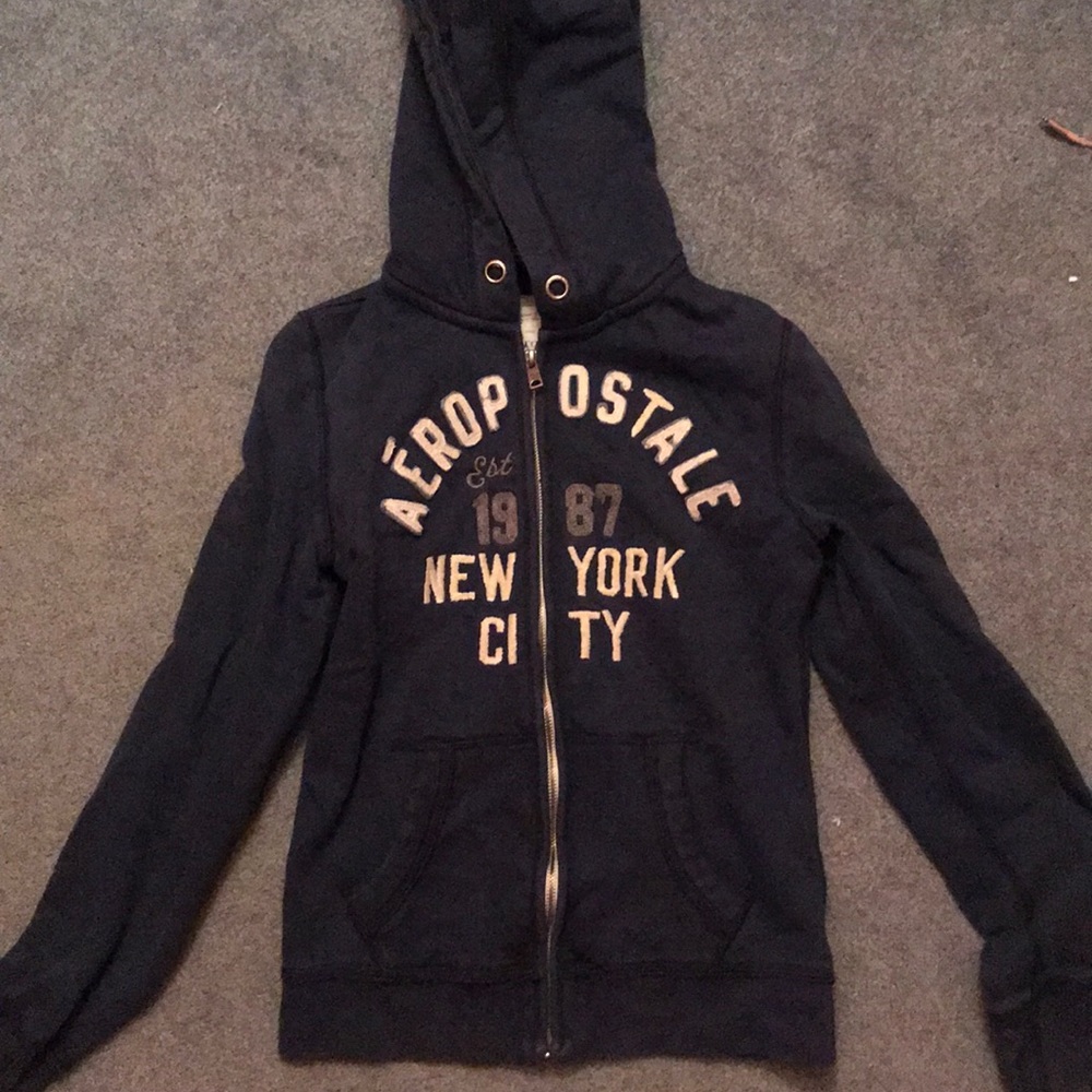 Navy blue Aeropostale jacket, size medium